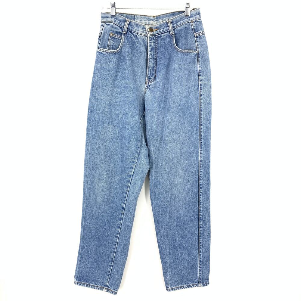 Vintage 80s Gap Tapered Leg Jeans Womens Size 28" Light Wash Denim